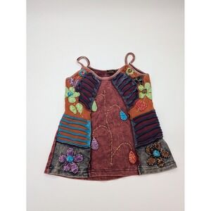 Rising‎ International Tank Top Women's Size XS Multi Color Floral Print